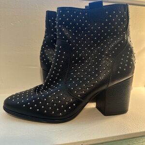 Black Studded Ankle Boots
